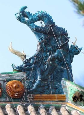 琉璃鸱吻运城永乐宫山西古建筑摆件装饰品客厅书房办公室桌面礼品