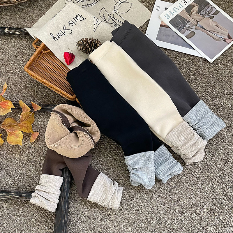 【黑科技蓄热】2025冬装女童高腰弹力裤900g不掉档外穿加绒打底裤,淘宝优惠券,粉丝福利购,淘宝优惠卷