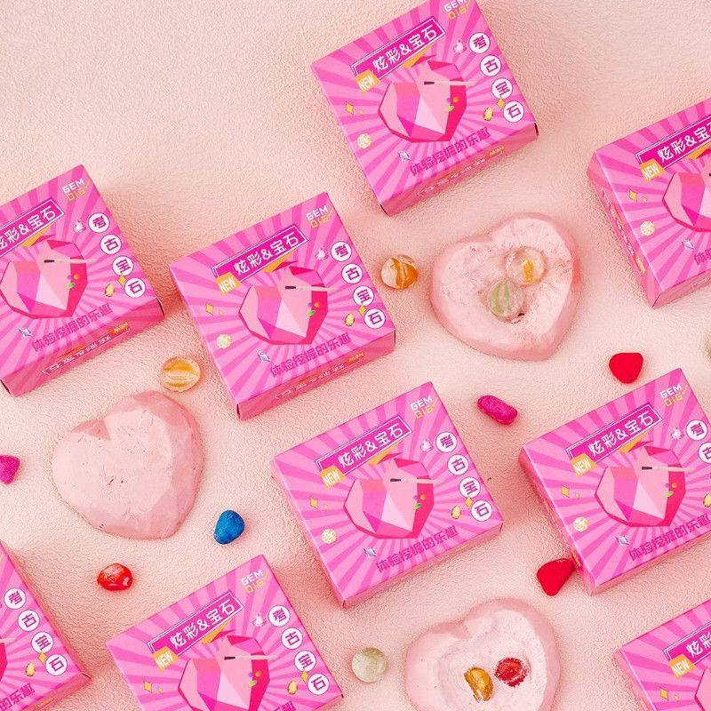 宝石盲盒考古挖掘玩具女孩爱心寻宝玩具儿童考古挖掘玩具公主宝石,淘宝优惠券,粉丝福利购,淘宝优惠卷