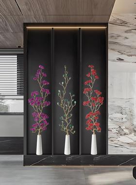 客厅红水晶发财树大型摆件玄关电视柜旁落地竖高招财高档乔迁礼品