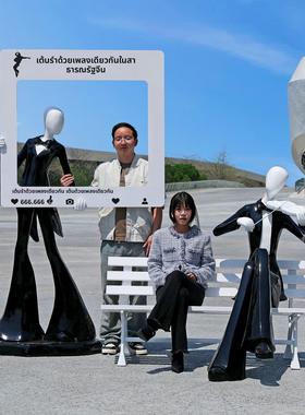 户外渐变音乐人雕塑运动人艺术音乐舞蹈歌唱会展商场网红装饰摆件