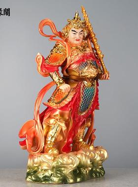 树脂伽蓝韦陀菩萨神像家用供奉伽蓝韦陀护发关公神像关公佛像摆件