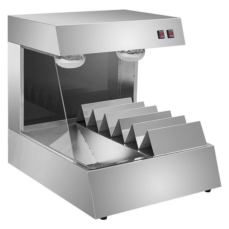 台式薯条工作h站保温柜操作台商用薯条台控油机器汉堡店设备 - 图0