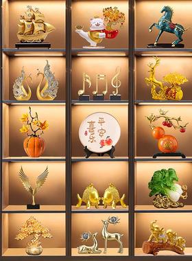 高端大气上档次酒柜装饰品摆件客厅轻奢高档玄关餐边柜家居工艺品