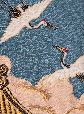 仙鹤南京云锦研究所摆件非遗手工刺绣工艺品礼盒礼品送Z长辈送老