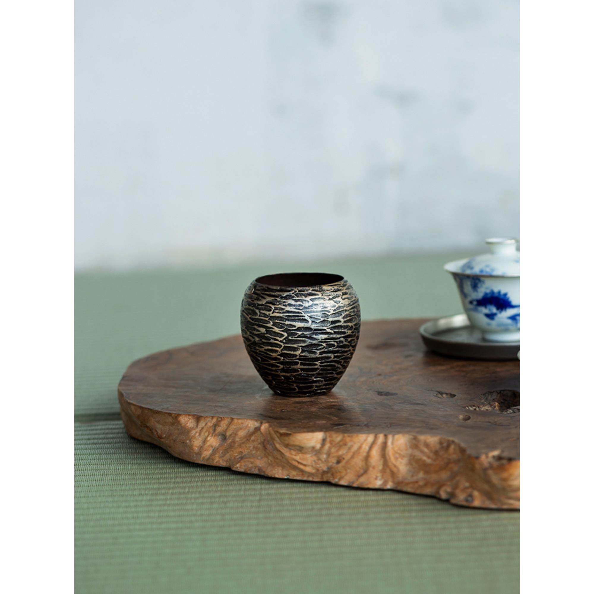 米白漆建水纯手工天然漆器茶具洗小铜轮胎水碗茶渣罐中国茶道,淘宝优惠券,粉丝福利购,淘宝优惠卷