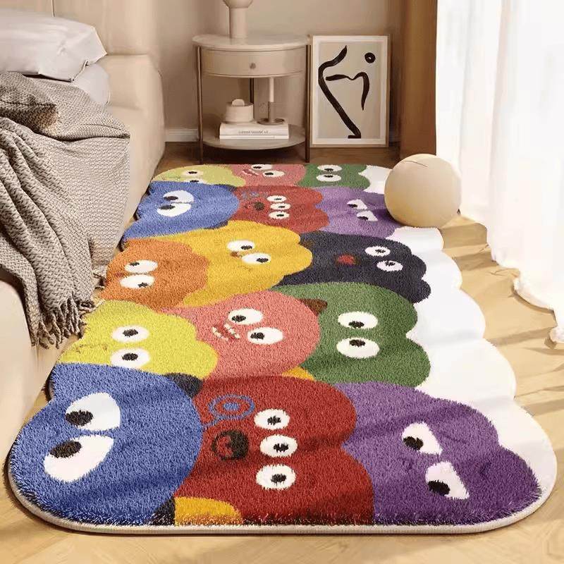 儿童房卧室仿羊绒加厚地毯公主风床边毯女孩床下客厅茶几毛绒地垫,淘宝优惠券,粉丝福利购,淘宝优惠卷
