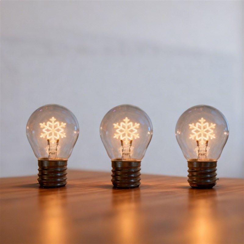 USB充电灯泡冬日雪花氛围感创意艺术灯丝灯节日装饰球泡LED氛围灯,淘宝优惠券,粉丝福利购,淘宝优惠卷