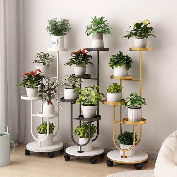 轻奢花架子客厅落地花架多层铁艺花盆托架阳台创意多肉展示置物架,淘宝优惠券,粉丝福利购,淘宝优惠卷