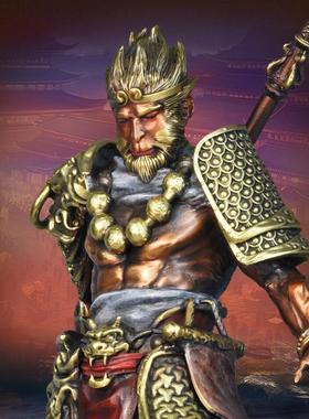 全铜齐天大圣孙悟空黑神话摆件斗战 胜佛雕像中式客厅电视柜装饰