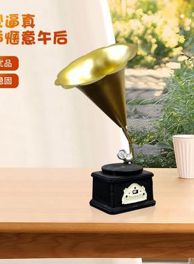 酒柜装饰品套装办公室复古摆设家居客厅电视柜书柜现代摆件高级感