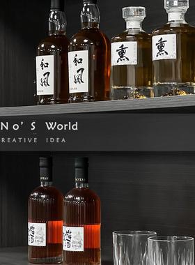 意式轻奢样板间酒柜摆件酒架软装饰品香槟桶水晶酒高级感厨房陈列