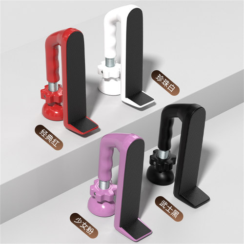 可调高低铝合金防盗扣随处安装便携式强力门底防狼阻门器防撞门顶 - 图0