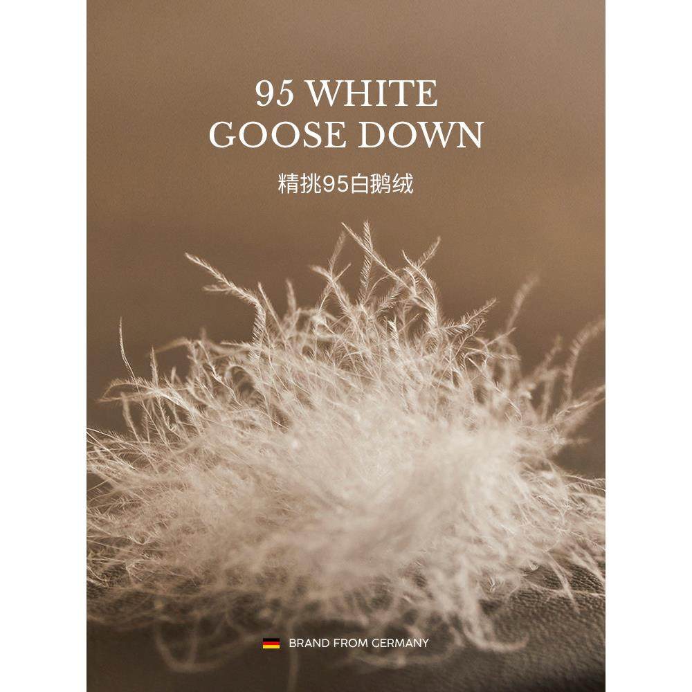 irisette德国95鹅绒分区枕护颈椎助睡眠枕芯羽绒枕头可水洗护颈枕,淘宝优惠券,粉丝福利购,淘宝优惠卷