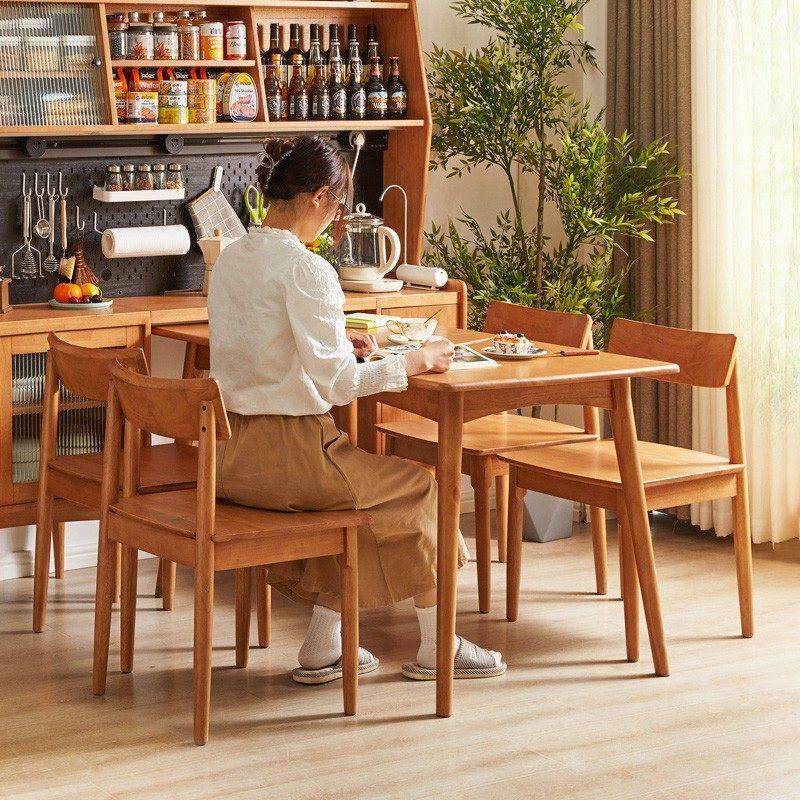 实木餐桌现代简约桌椅组合家用小户型饭桌长方形轻奢家具客厅餐桌,淘宝优惠券,粉丝福利购,淘宝优惠卷