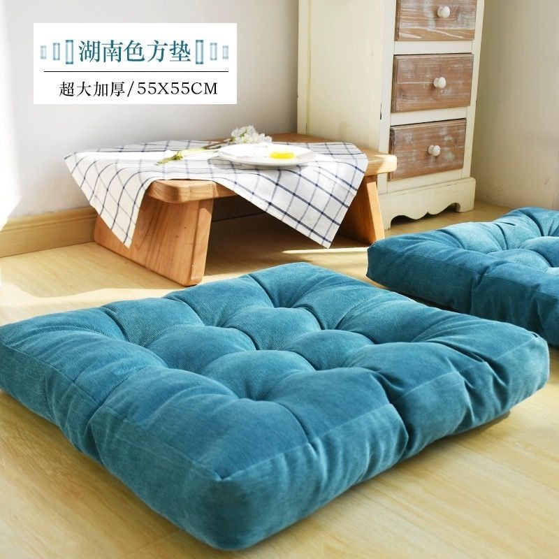 Soft braised corduroy plush tatami cushion futon thickened floor bay window balcony yoga massage buttocks and waist protection