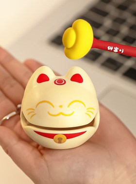 小木鱼上班情绪稳定神器敲解w压办公室桌面摆件工位装饰生日礼物