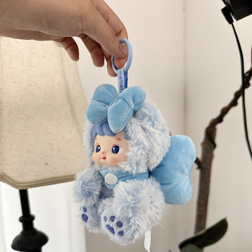 泡泡玛特HACIPUPU小熊软糖娃衣蓝莓软糖挂件bjd眼镜公仔玩偶着替 - 图0