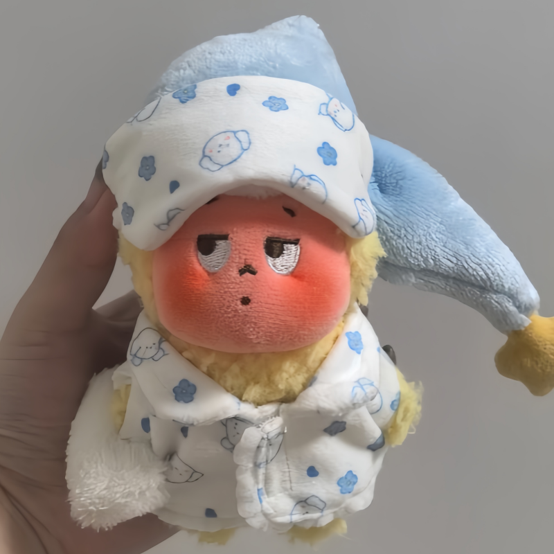 labubu娃衣拉布布星星人小哈欠衣服坐坐派对搪胶玩偶公仔睡衣系列 - 图1