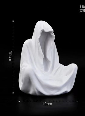 跨境巫师烛台黑衣服装饰品摆件烛台蜡烛家居庭院设计斗篷诡异之主