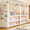 Multi-layer shelf storage rack household steel adjustable storage rack with hole board integrated floor-standing indoor storage rack