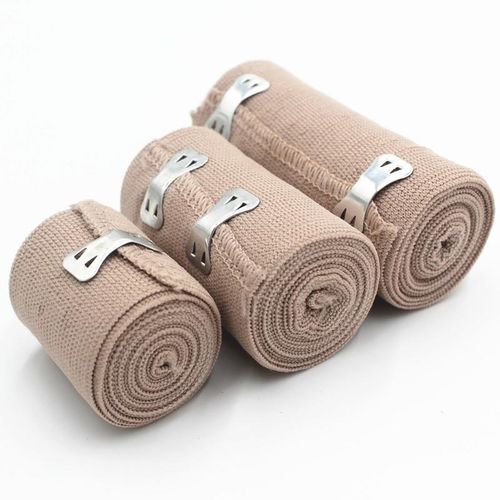 1 Roll of Skin Color High Elastic Bandage Elastic Tendon Ban - 图0