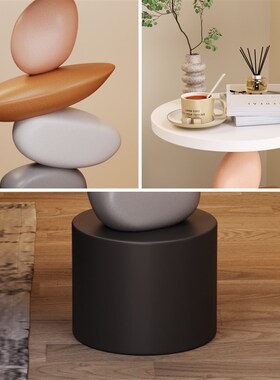 现代简约边几设计感客厅卧室床头电视柜桌柜茶几摆件艺术装饰品