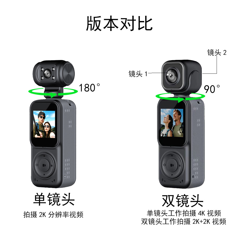 摄证鹰前后双录运动摄像机4K/2K高清电动车摩托车外卖骑手记录仪,淘宝优惠券,粉丝福利购,淘宝优惠卷