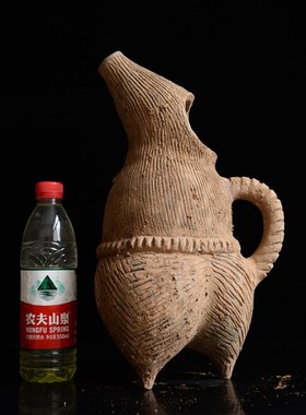 新石器时期仿古陶器纯手工中式复古家居酒店博古架摆Z件古董收藏