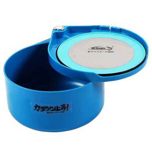 犀宝新款饵料盒双层PC加厚散炮盒强磁拉饵盘黑坑竞技拉饵盒磁盘 - 图2