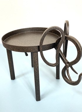 传达情感!强化氛围!复古怀旧铁艺烛台金属动物造型摆件桌面装饰