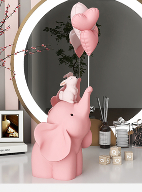 大象摆件客厅家居装饰品玄关电视柜办公室桌面生日礼物乔迁新居