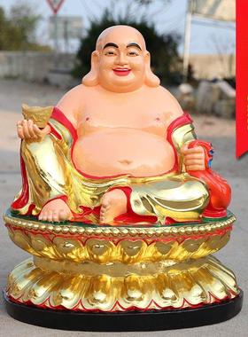 供奉寺庙树脂佛像弥勒佛开心大肚弥勒佛摆件宽体招财笑佛神像