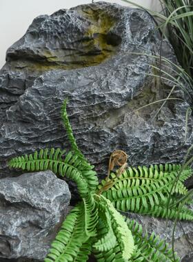 彷玻璃纤维假石室外庭院景观室外园林假山景观石柳树摆件装饰
