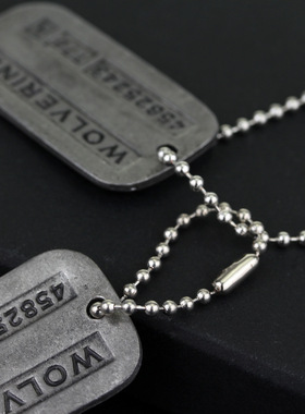 项链双牌狼叔周边罗根logan战警