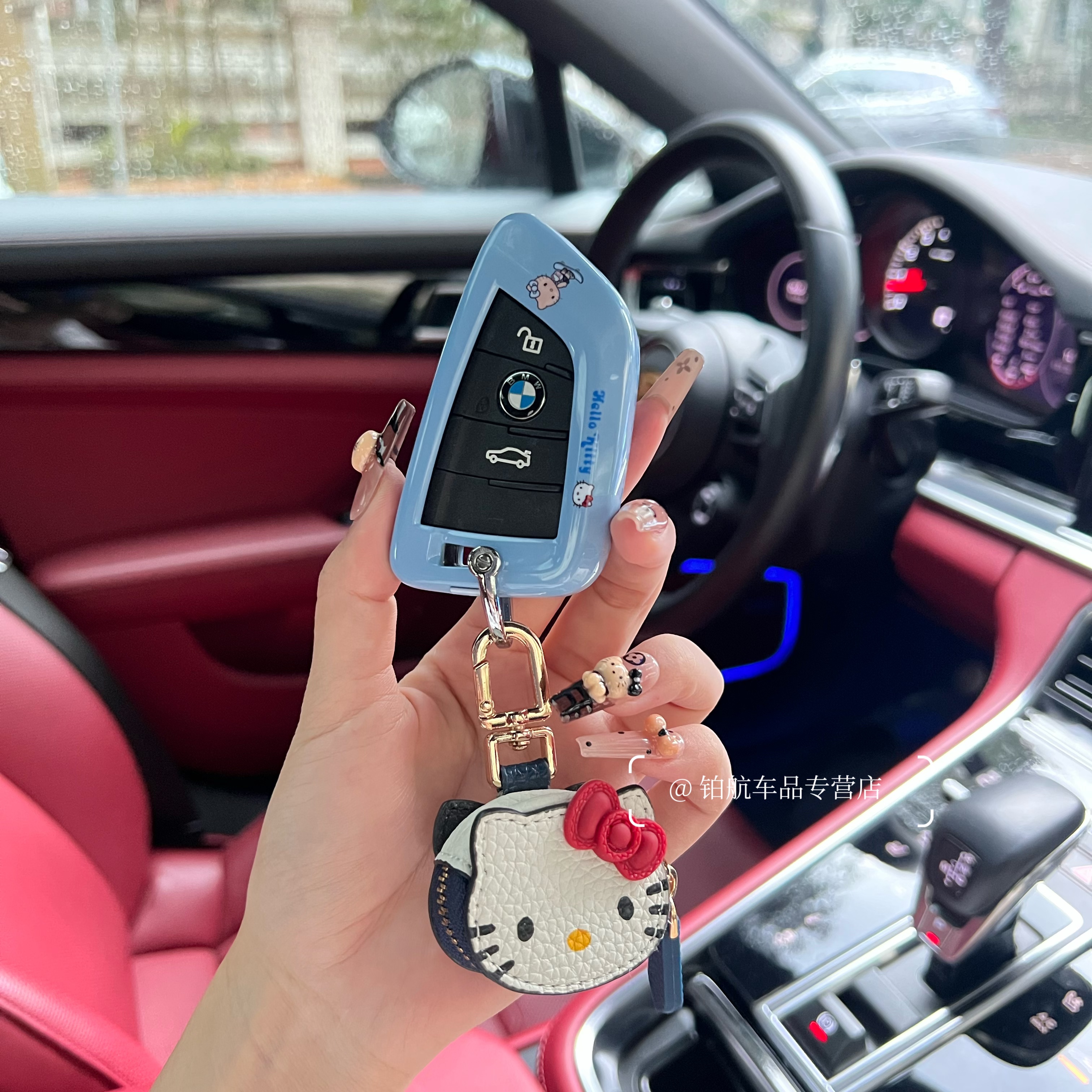 适用于宝马新3系325li钥匙套i3三系5系530车x45壳x3刀锋KT猫ix3扣 - 图1