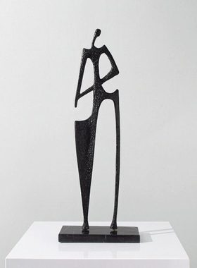 艺贝子铸铁人物雕塑摆件样板房售楼处玄关桌面现代简约软装饰品