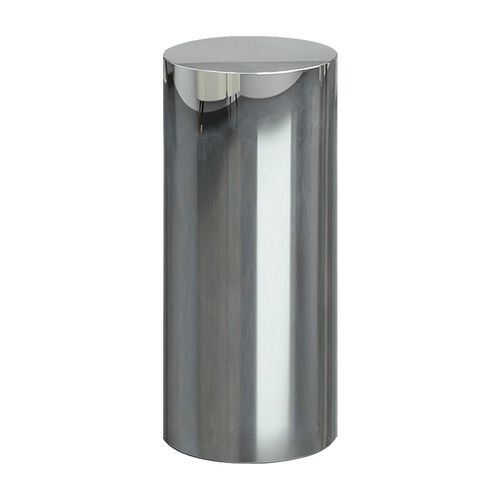 不锈钢圆柱摆件底座样板房客厅电视柜旁花架意式极简橱窗展示台 - 图3