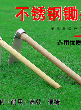 不锈钢小锄头家用种菜园艺除草工具挖笋农用种花挖土花锄小挖锄