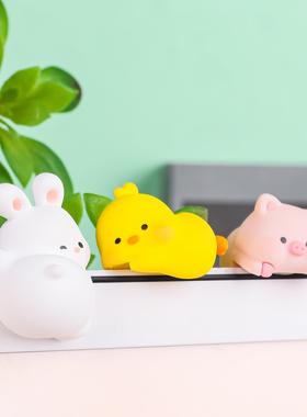趴趴乐园迷你摆件治愈情绪电脑屏幕显示器办公室桌面装饰工位解压