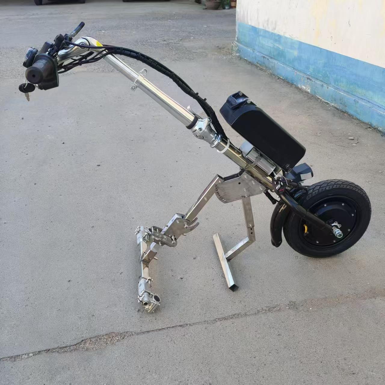 电动轮椅车头 运动轮椅折叠轮椅户外驱动头 锂电池轮椅电动车头 - 图1