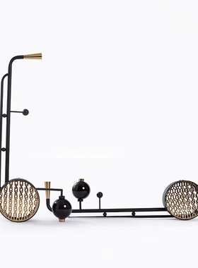 新中式金属二胡水墨琵琶摆件客厅玄关柜软装饰品售楼处工艺品摆设