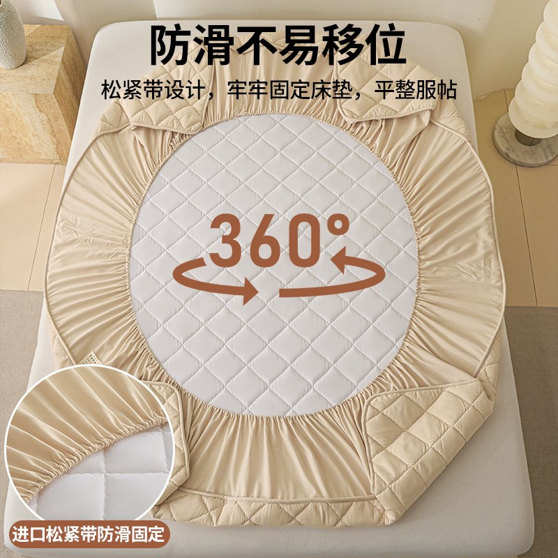 智能床垫床笠罩电l动头部分体式床垫保护套半分体床笠新款四季可 - 图1