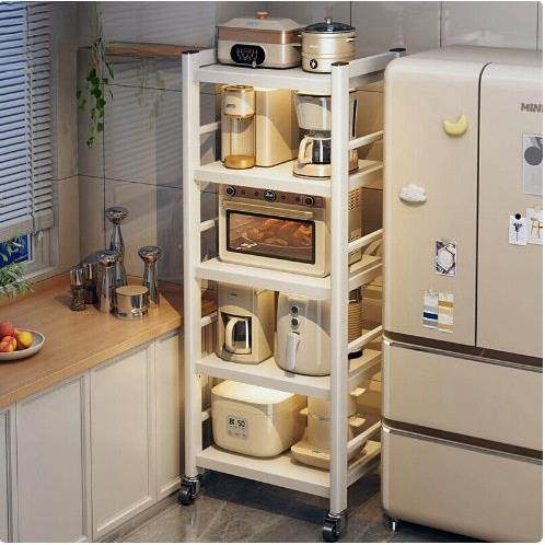 厨房置物架落地多层夹缝收纳整理架家用烤箱微波炉可移动储物架l1,淘宝优惠券,粉丝福利购,淘宝优惠卷
