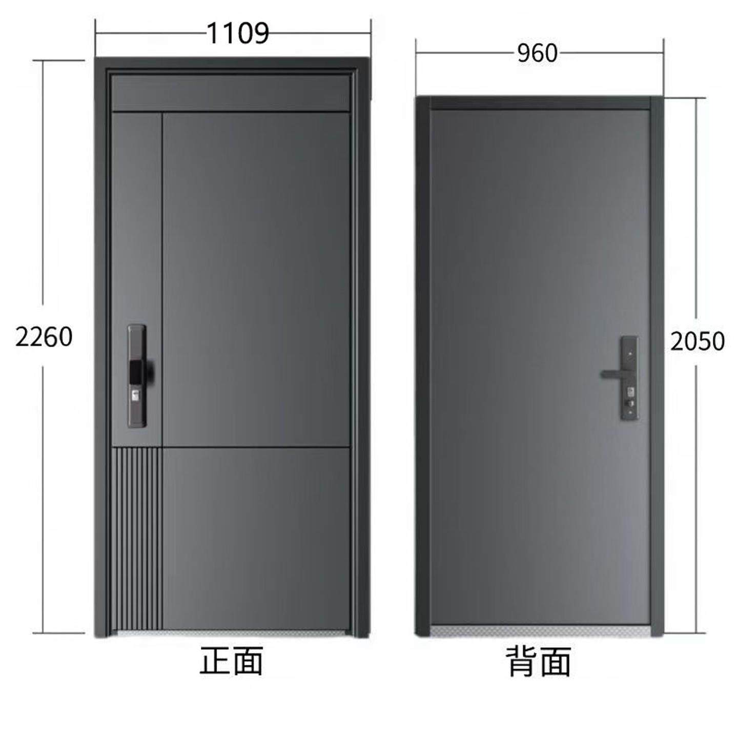 甲级家用防盗门智能锌合金静音门大子母进户门简约轻奢入户防盗门,淘宝优惠券,粉丝福利购,淘宝优惠卷