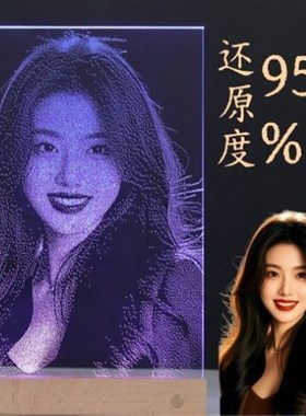 手敲玻璃画手工锤子定制情人节生日礼品送女朋友同学长辈艺术节日