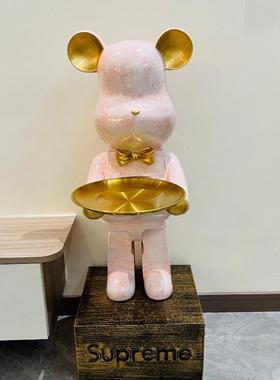 暴力熊客厅落地摆件电视柜沙发旁收纳托盘家居装饰乔迁新居送礼