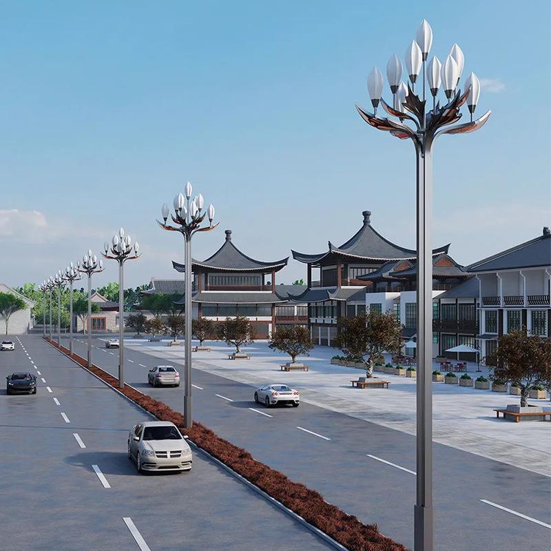 户外广场景观灯新款造型文创灯高杆组合灯庭院灯大型城市道路灯 - 图0