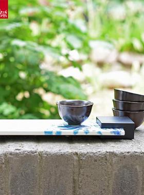 三彩艺文创系列家居饰品陶瓷摆件笔筒收纳盒零钱罐插花器茶托纸抽