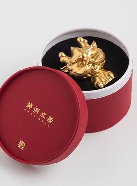 铜十二生肖12蛇鼠牛虎兔龙马羊猴鸡狗猪汽车内装饰品摆件车载礼品